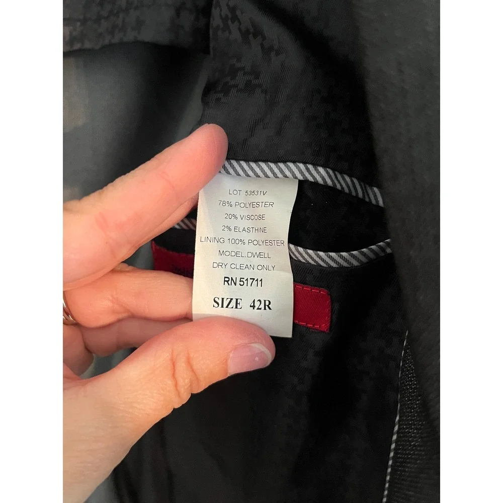 John Varvatos U.S.A. Men's Dark Gray Blazer‎ Jacket Size 42R